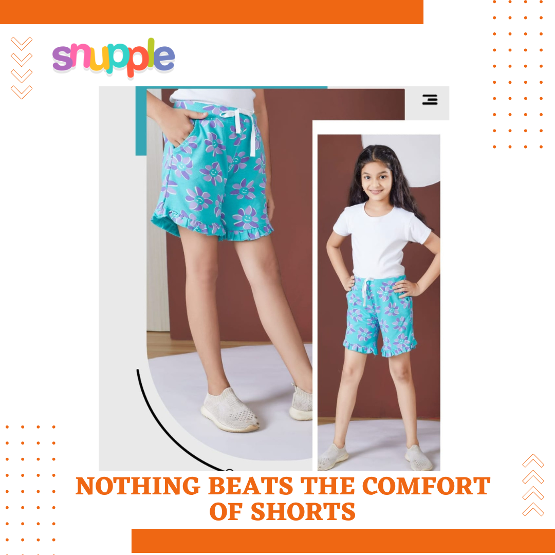 Girls kids printed Shorts (20 Piece pack )
