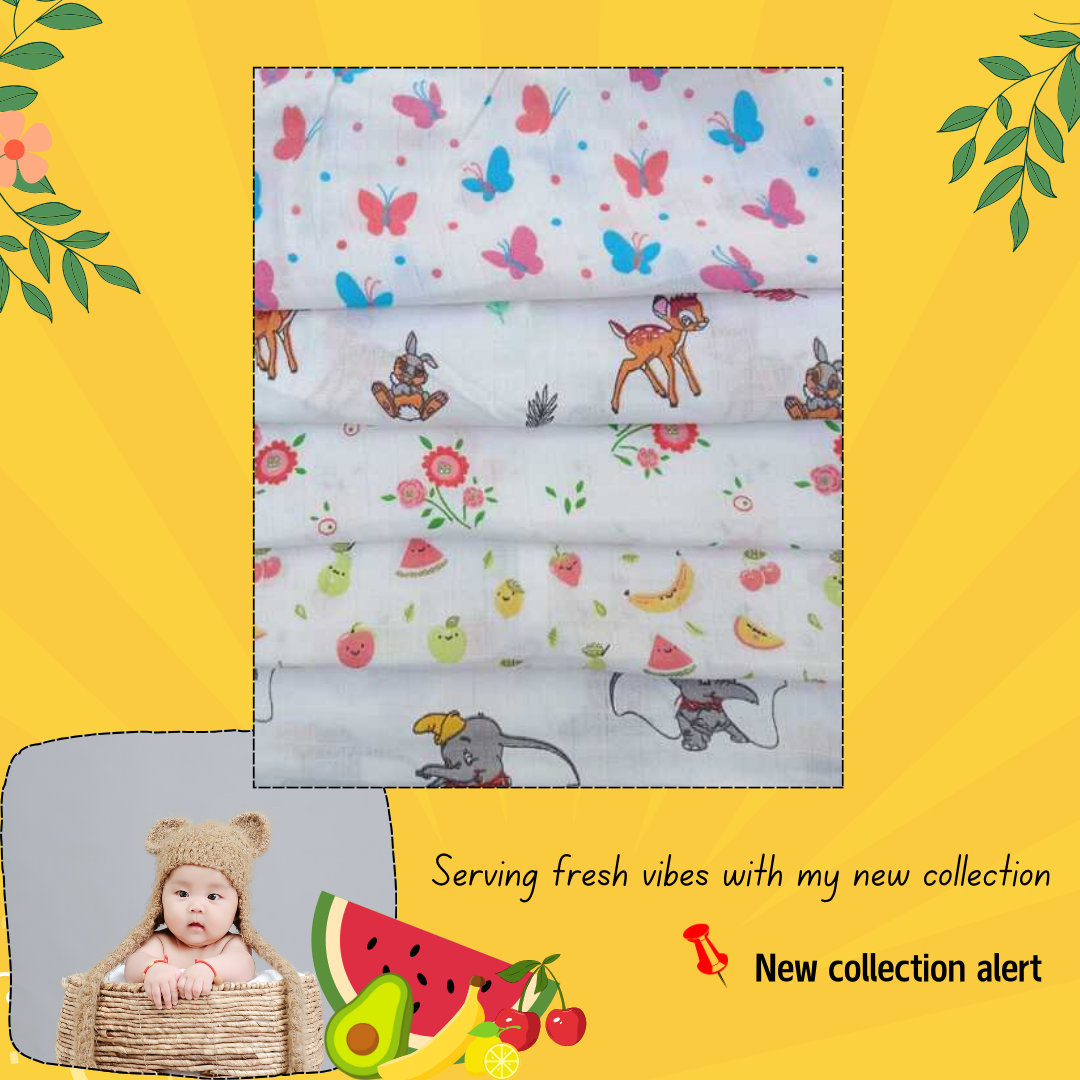 INFANT MUSLIN SLEEVELESS JABLA SET