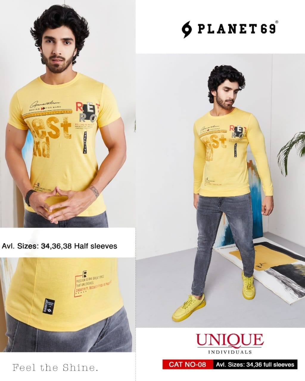 MENS'S ROUND NECK T-SHIRTS ( 7 Pack ) ( 1 Pack = 6 PIECE )
