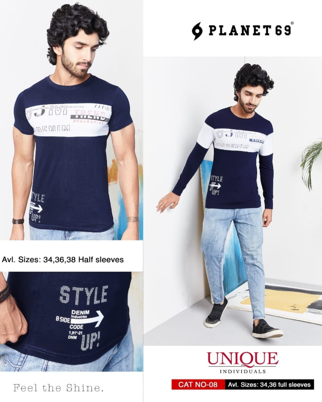 MENS'S ROUND NECK T-SHIRTS ( 7 Pack ) ( 1 Pack = 6 PIECE )