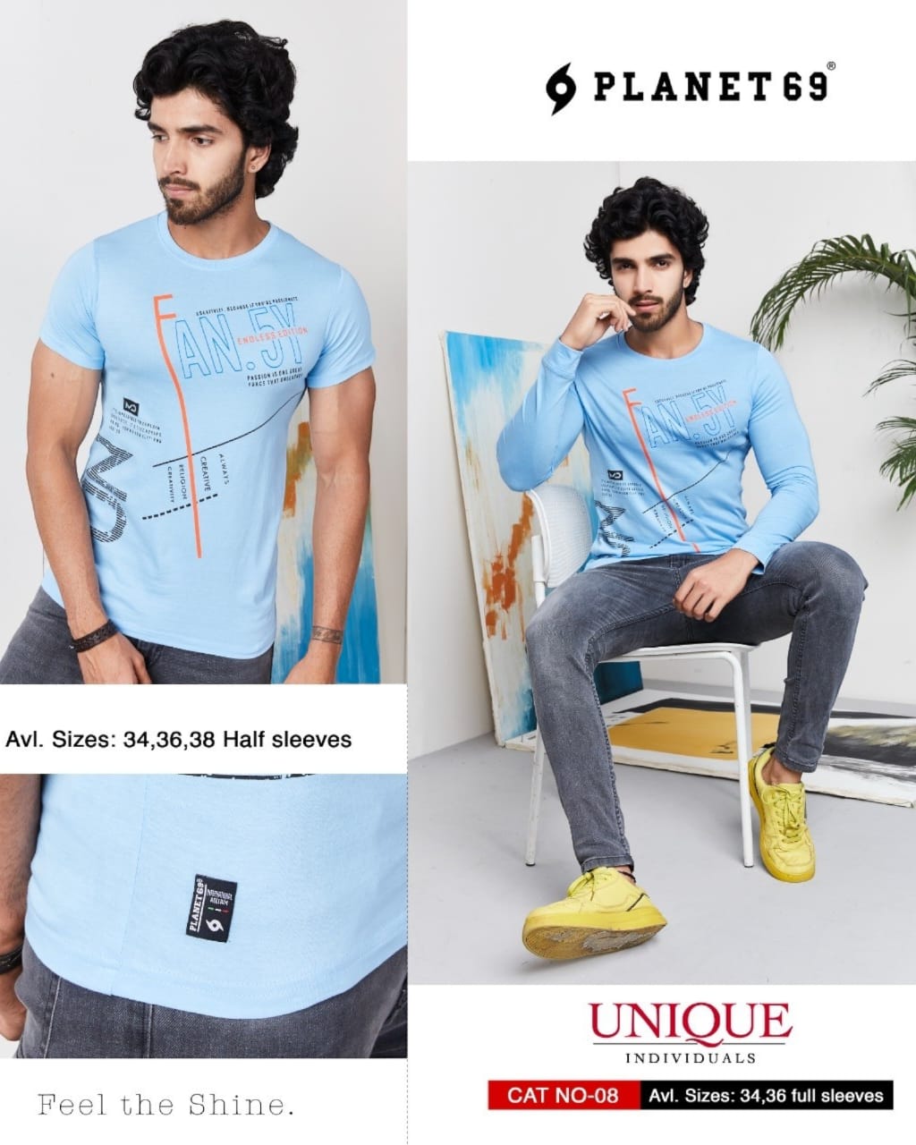 MENS'S ROUND NECK T-SHIRTS ( 7 Pack ) ( 1 Pack = 6 PIECE )