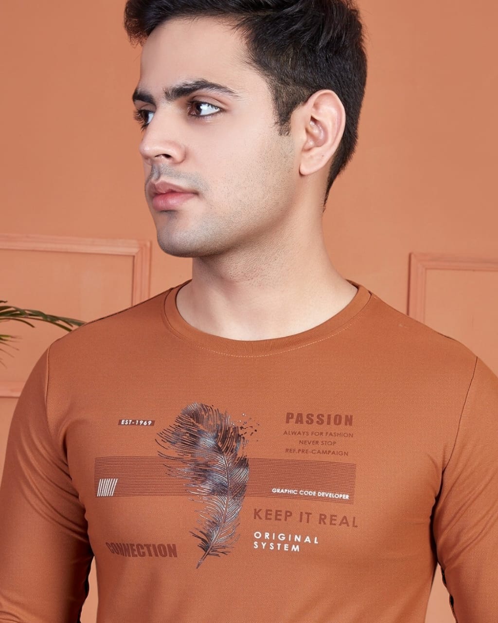 MENS ROUND NECK FULL SLEEVES T-SHIRT (25 Piece pack)