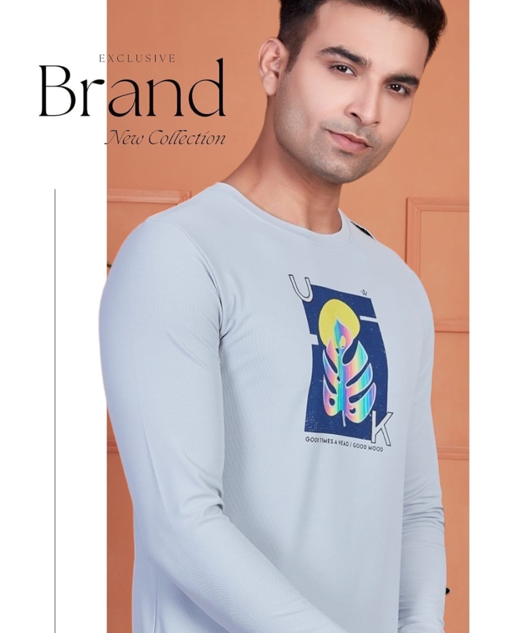 MENS ROUND NECK FULL SLEEVES T-SHIRT (25 Piece pack)