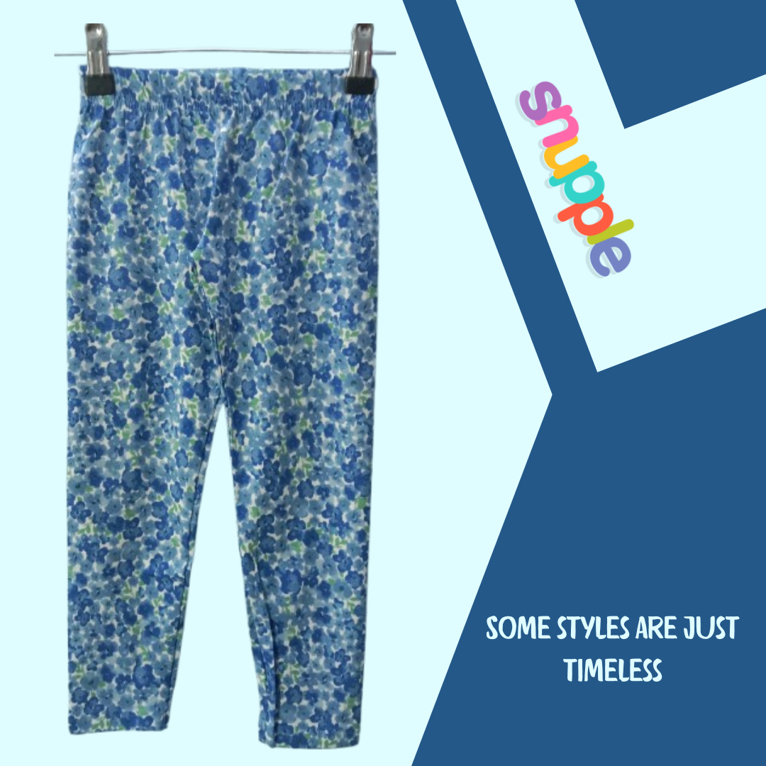 Girls Multicoloured All Over Print Leggings (20 Piece pack )