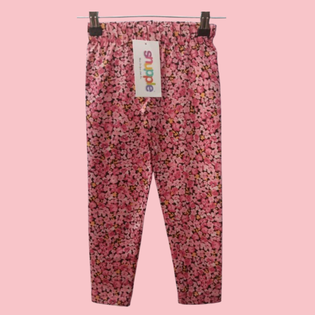 Girls Multicoloured All Over Print Leggings (20 Piece pack )