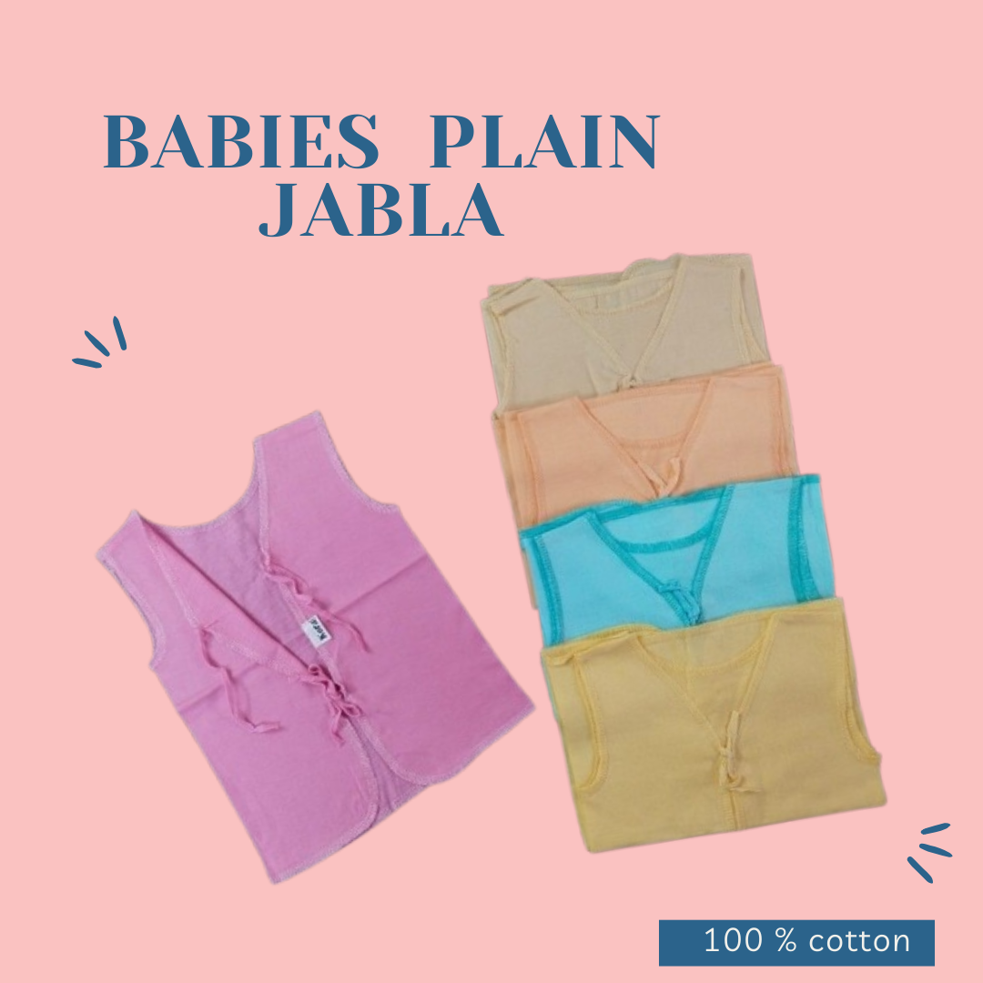 Unisex New Born Plain Jabla 5 piece set ( 15 pack )
