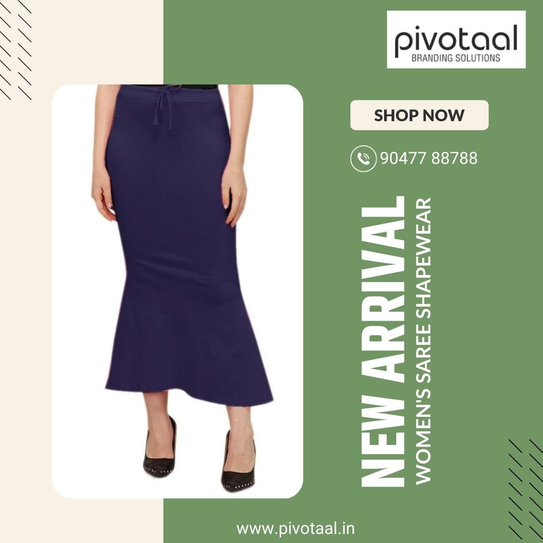 Womens Plain Saree Shape Wear (25 Piece ) Navy blue color