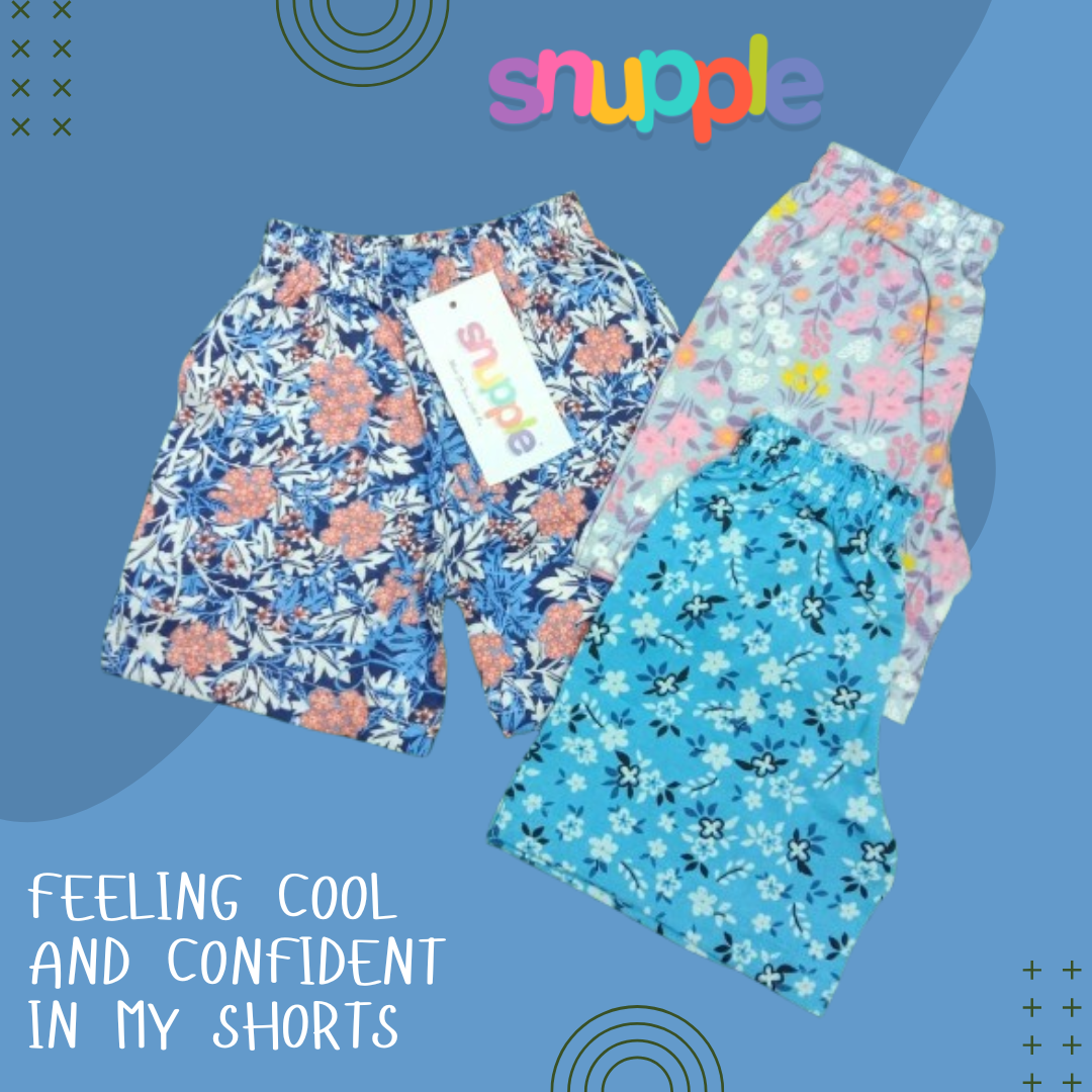 MULTI COLOR COTTON INFANT SHORTS