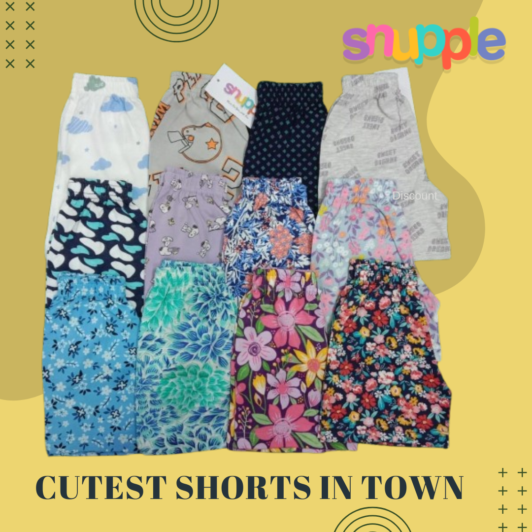 MULTI COLOR COTTON INFANT SHORTS