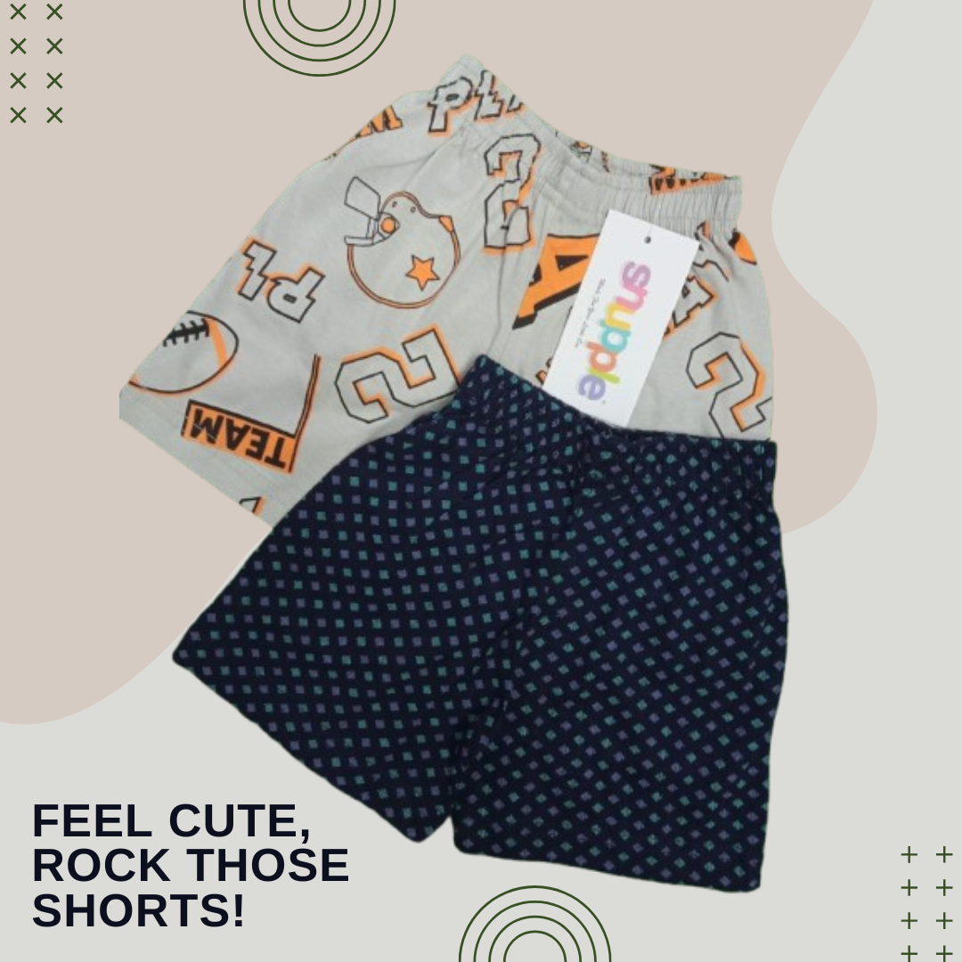 MULTI COLOR COTTON INFANT SHORTS