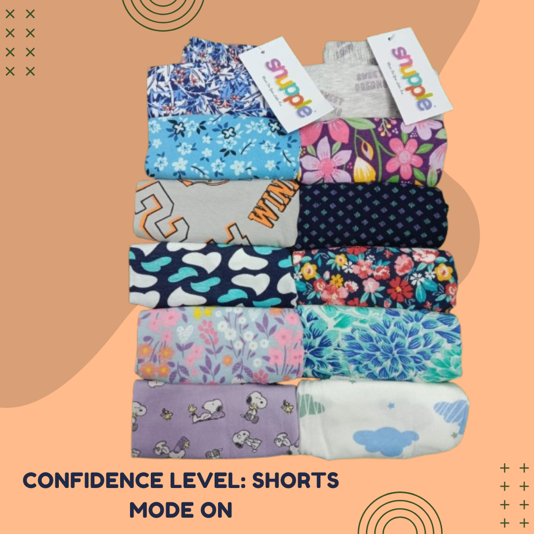 MULTI COLOR COTTON INFANT SHORTS