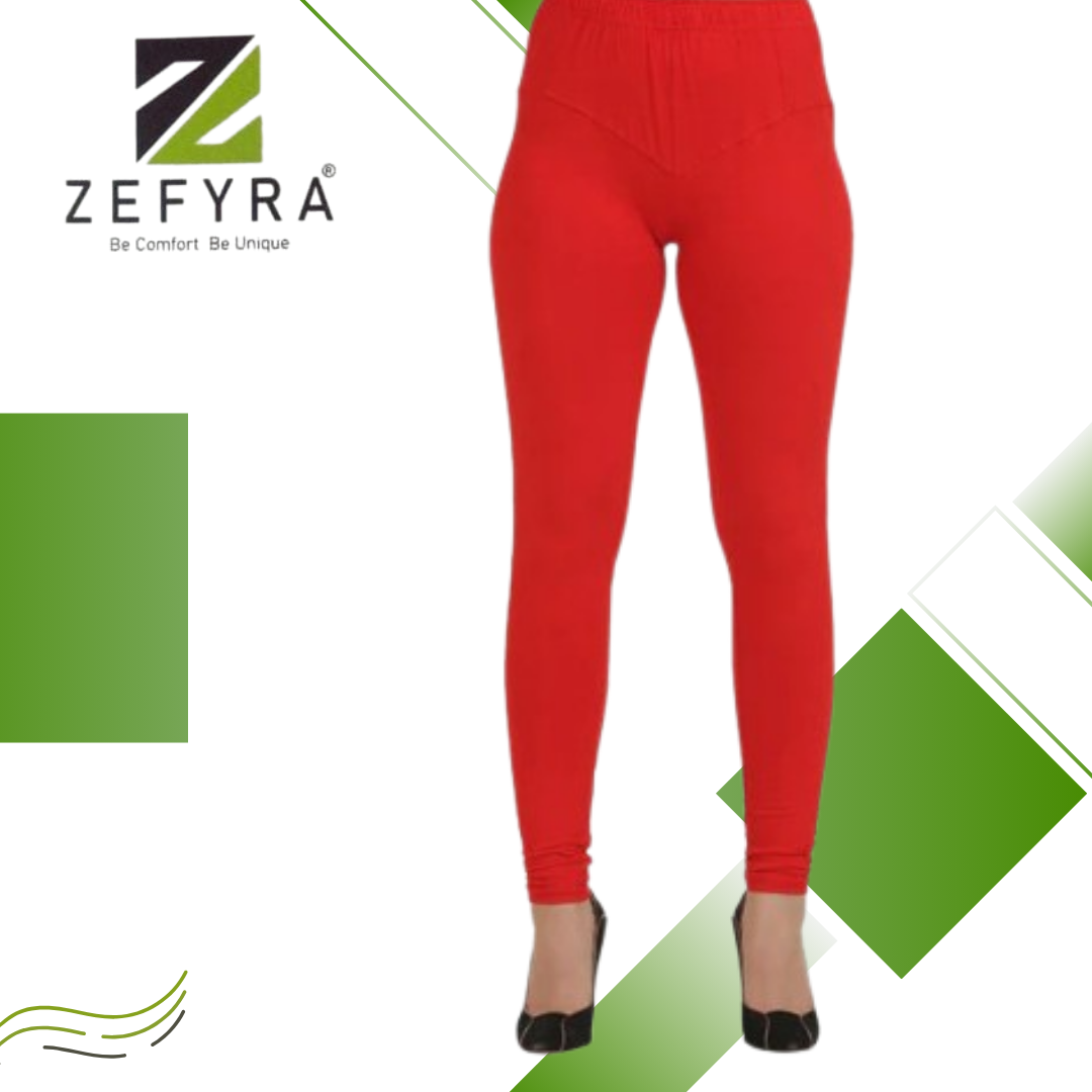 WOMEN'S ZEFYRA CHUDIDHAR LEGGINGS ( 20 Piece Pack ) RED SHADE