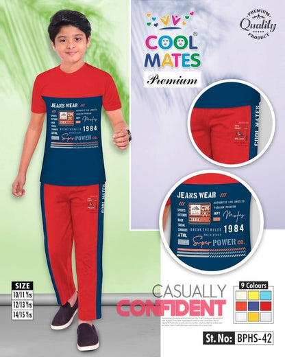 BOYS TOP&BOTTOM SET ( PACK OF 9 PIECES 10 TO 15 YEARS )